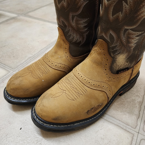 Ariat - WorkHog Waterproof Work Boot - Size 11.5 - Aged Bark - Picture 2 of 4